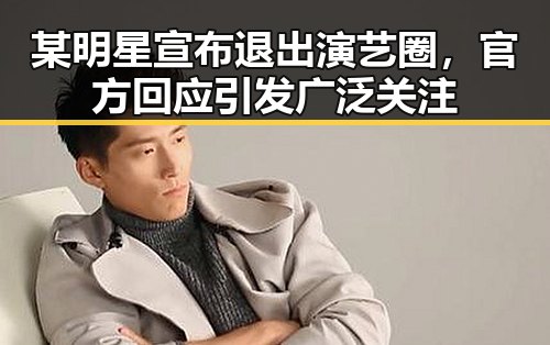 某明星宣布退出演艺圈，官方回应引发广泛关注